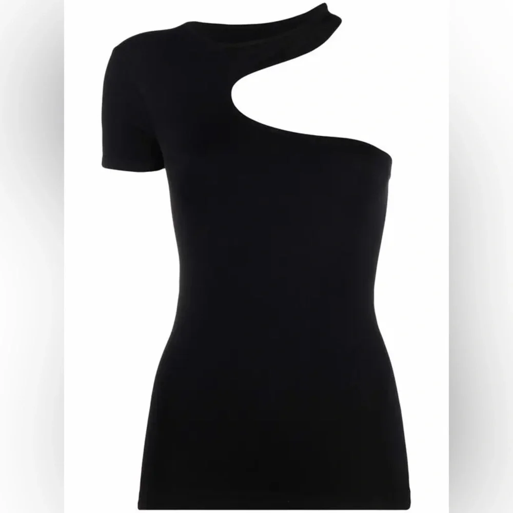 NWT Helmut Lang Black Cut-Out Short Sleeve
Seemless Jersey Tee Size M/L - Picture 4 of 6